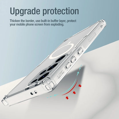 Nature Pro Case For Samsung Galaxy S24 Ultra Case Magnetic Ultra Thin Soft TPU Transparent Airbag Shockproof Back Cover