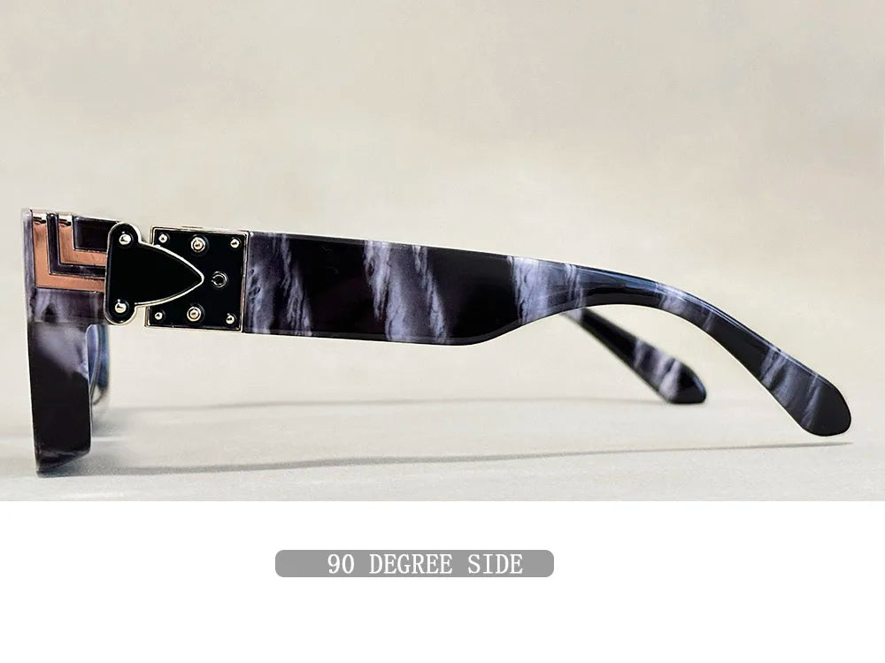 Oversized Square Vintage Sunglasses With UV400 Protection