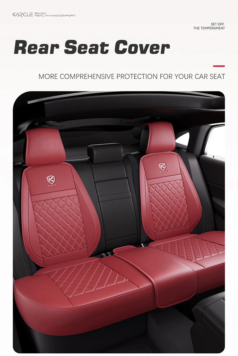 Leather Car Seat Covers Universal PU Cars Seat Cushion Cover Automobiles Seat Protector Waterproof Car Chair Pad Mat