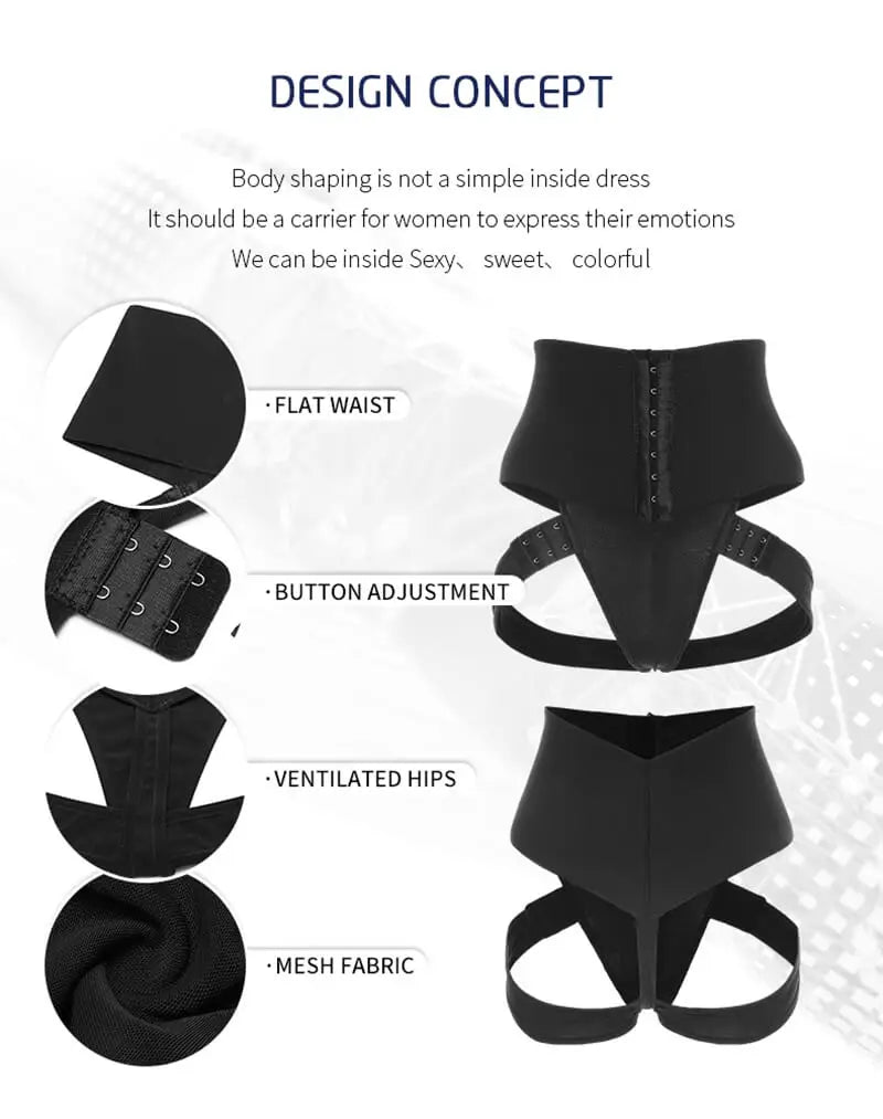 Cuff Tummy Trainer for Women Control Panties Booty Pulling Underwear Body Shaper Waist Trainer Corset Body Shapewear Plus Size
