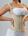 Fajas Colombianas Body Shaper Shapewear Women Vest Tops Double Compression Waist Trainer Corset Adjustable Zipper and Hook-eyes