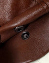 Spring Genuine Leather Hat Cap Cowhide Beret Warm  Cotton Men Padding Brand Brown/Black Duck Hat