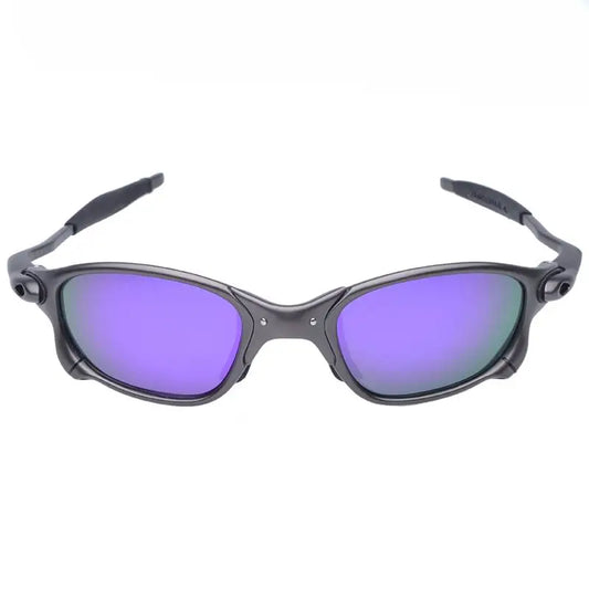 Polarized UV400 Cycling Sunglasses – Black Metal Frame Fishing Riding Bicycle Eyewear