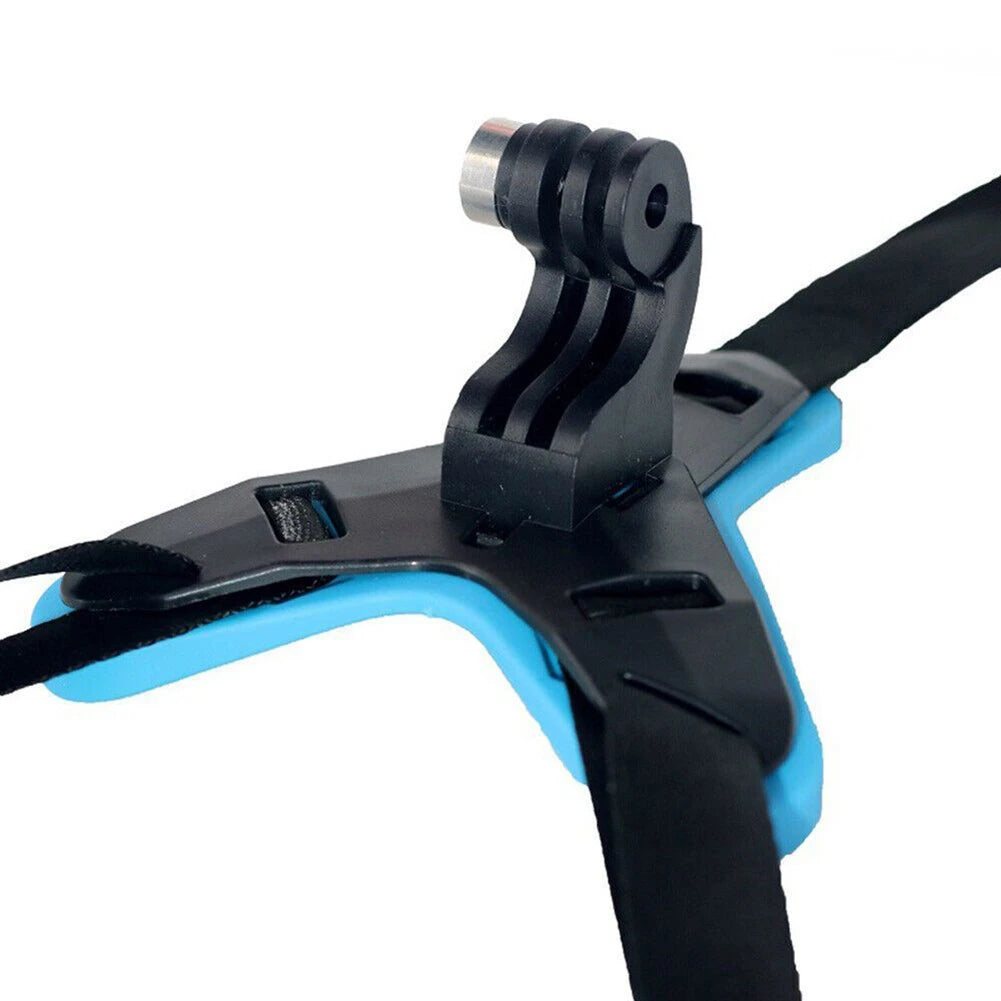 Motorcycle Helmet Chin Strap Mount Adjustable Action Camera Holder for Sports Recording