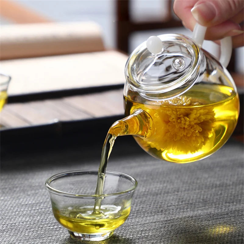 120ml Mini Glass Teapot with Filter
