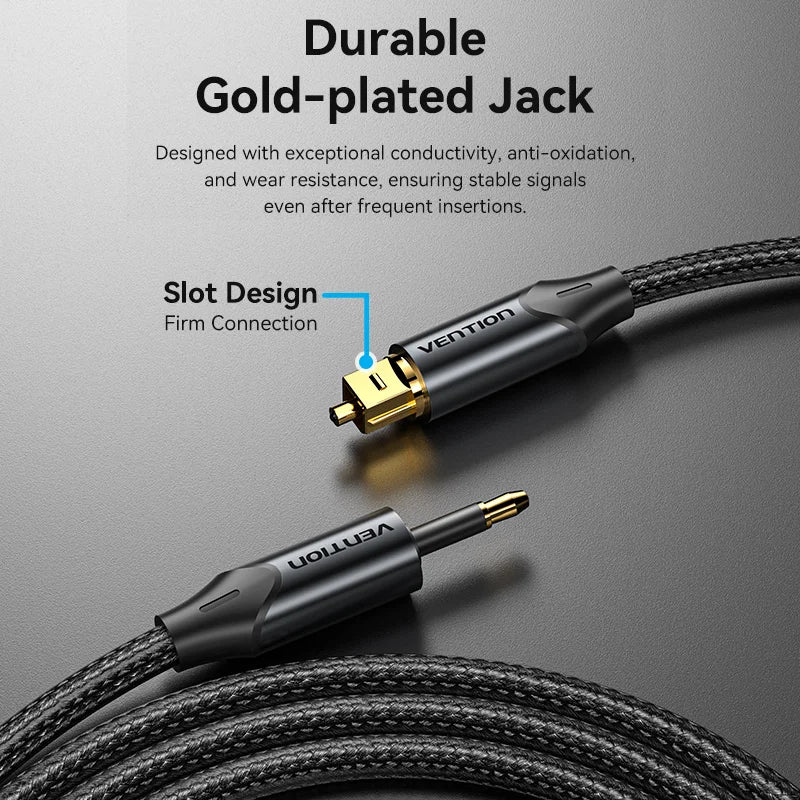 3.5mm Digital Optical Audio Cable Toslink SPDIF Coaxial Cable for Amplifiers Blu-ray Xbox 360 PS4 Soundbar Fiber Cable