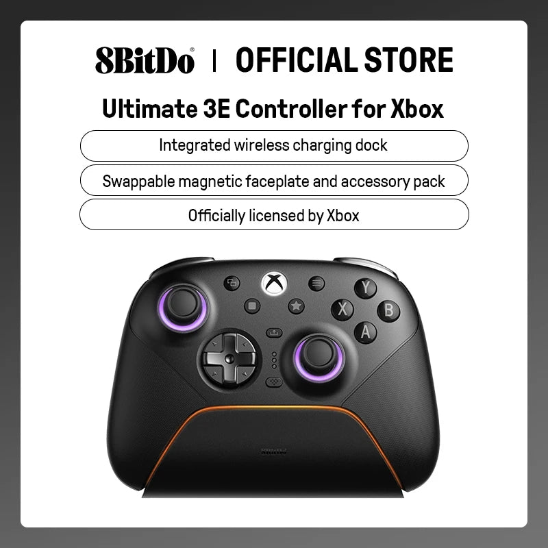 Wireless Gaming Controller with Swappable Parts and TMR Joysticks for Xbox and PC