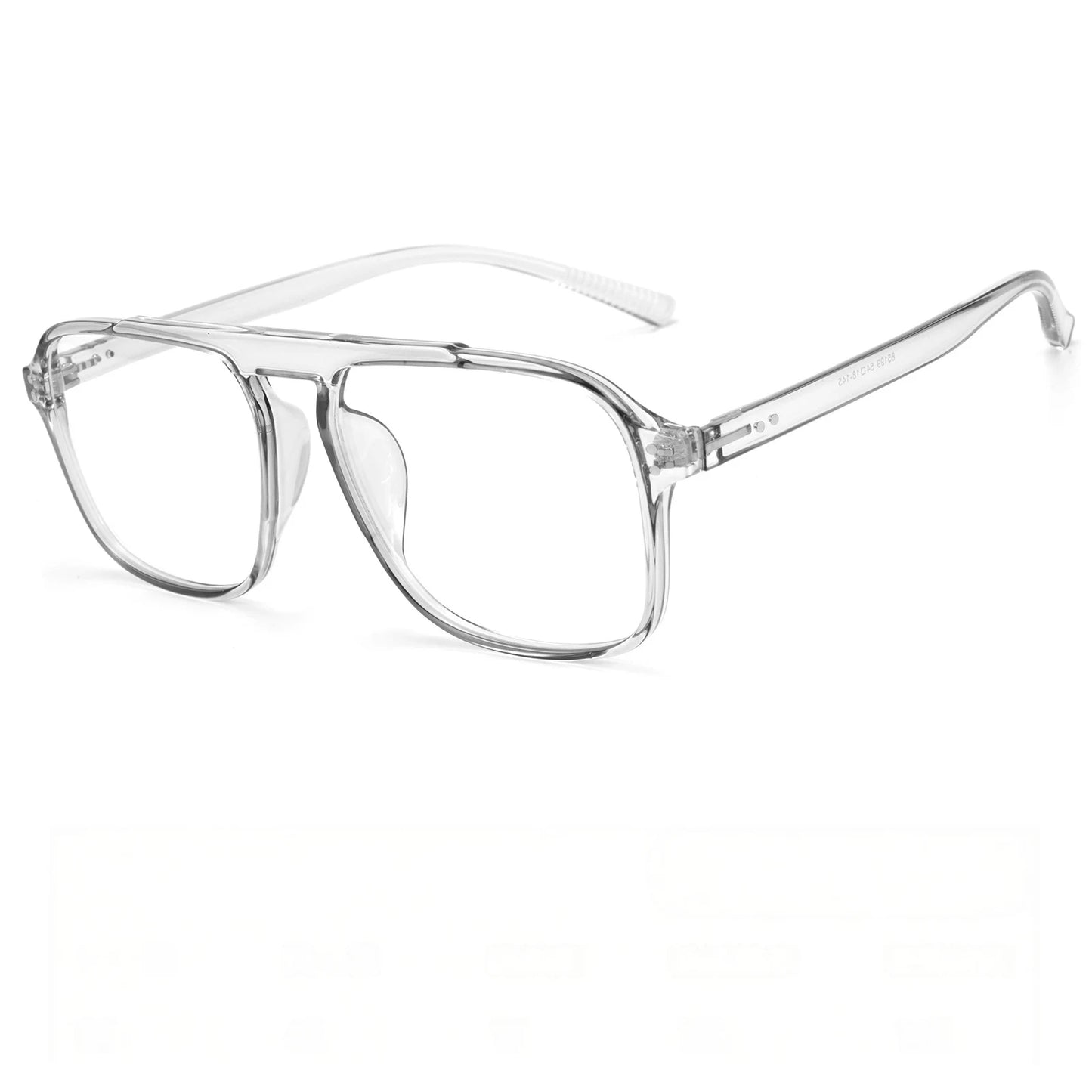 Mens Retro Pilot Double Bridge Progressive Multifocal Prescription Glasses