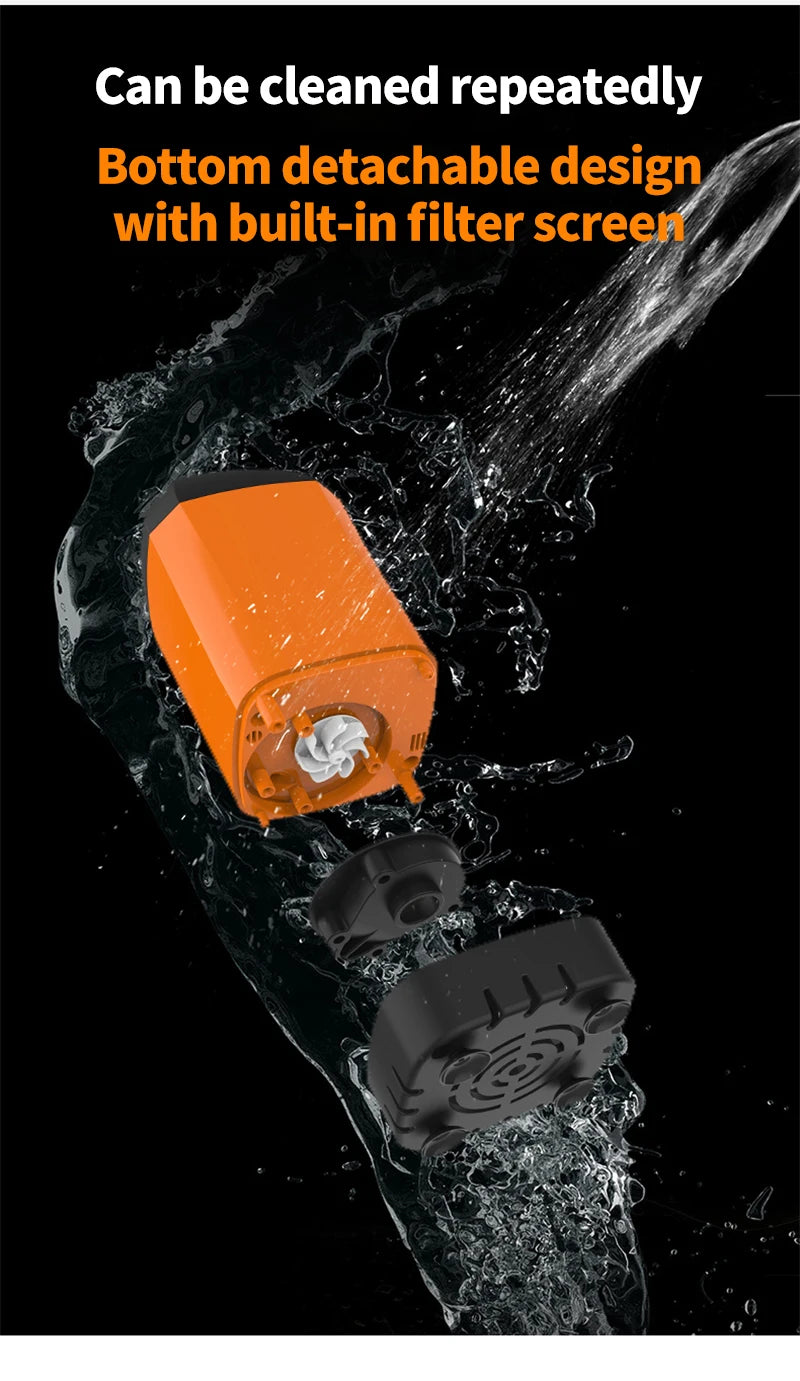 Portable Rechargeable Electric Camping Shower Pump with Temperature Display