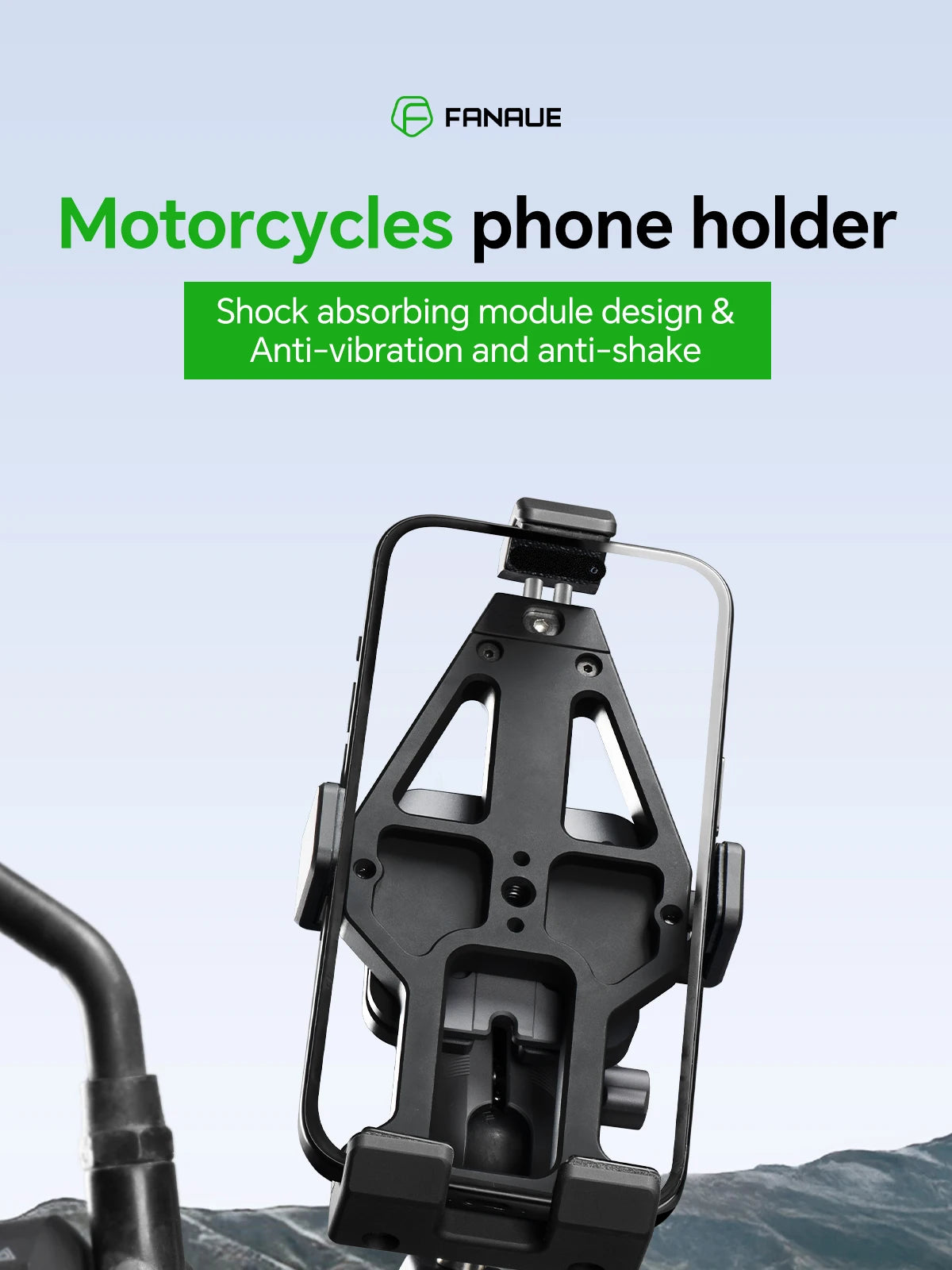 Motorcycle Phone holder 360° Rotating Adjustable Aluminum Alloy Handlebar Cell Clip for ATV/ UTV Bike Bicycle Motorbike