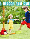 3 in 1 Ladybug Multifunction Exercise Machine Kids Jump Toss Toys Rocket Launcher Rope Sports Game Outdoor Educational Toy Gifts