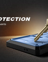 for Samsung Galaxy S24 S23 Ultra Case Bulit-in Screen Protector & Slide Camera Cover Phone Case with Kickstand Belt-Clip
