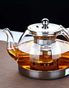 Induction Cooker Heat Resistant Glass Teapot Electromagnetic Furnace Multifunctional Filter Pot Gas Stove Kettle Tea Set