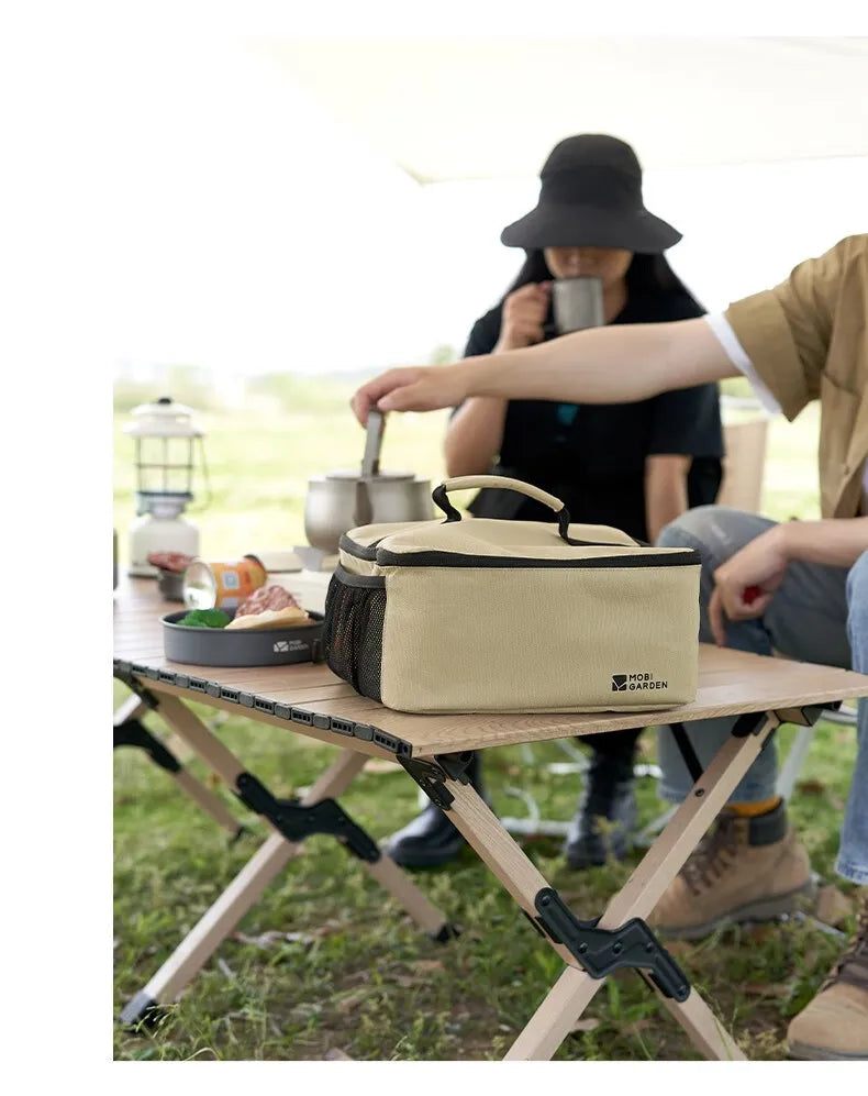 Outdoor Portable Cassette Stove Storage Bag Camping Long Gas Tank Anti-collision Storage Bag Handbag