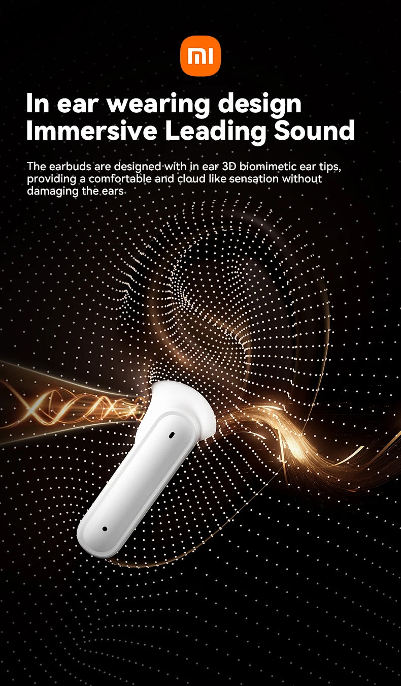 Xiaomi ANC Wireless Earbuds Bluetooth Earphone Touch Screen airpods Control Active Noise Reduction In Ear Headphone Bulit in Mic