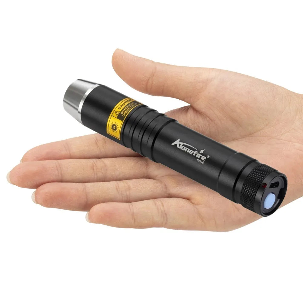 3 In 1 White Yellow UV 365nm Rechargeable LED Flashlight