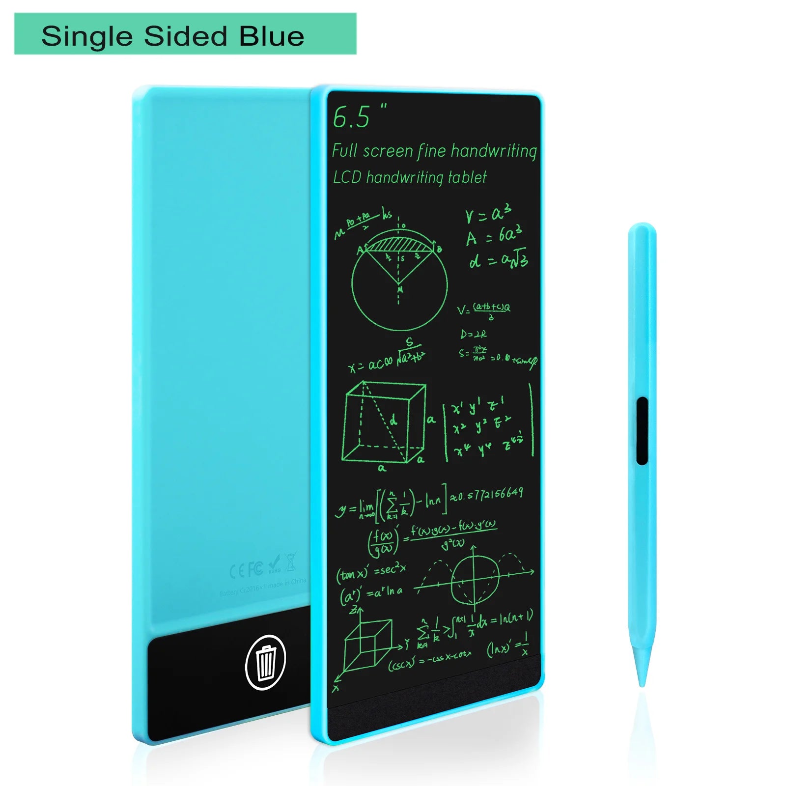 6.5-inch Double-sided Handwriting Full Screen Fine LCD Writing Tablet Liquid Crystal Drawing Board Meeting Content Sketch Pad