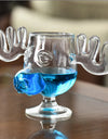 1/2pcs Reindeer Wine Glass Cocktail Juice Cup Clear Beer Mug Water Milk COFFE Whiskey Glasses Drinkware Shot Cups