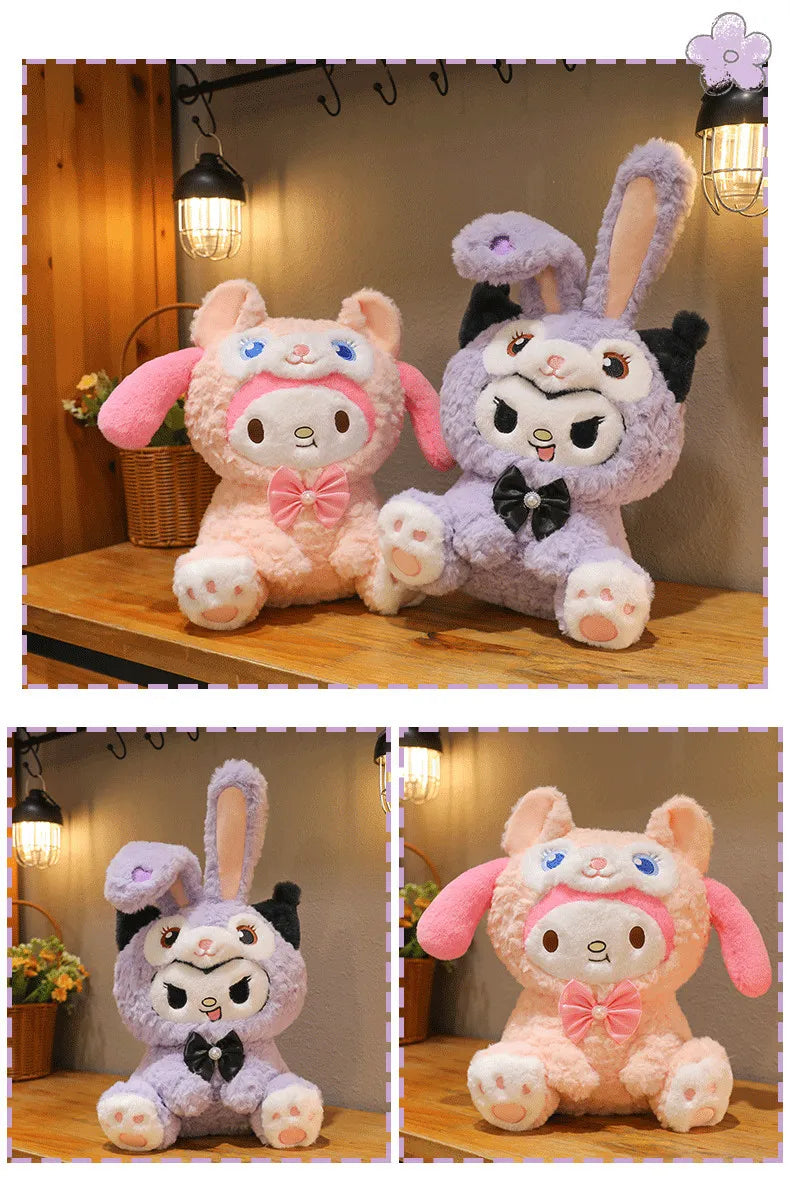 Kawaii Kuromi Transformation Plush Toy Soft Stuffed Doll
