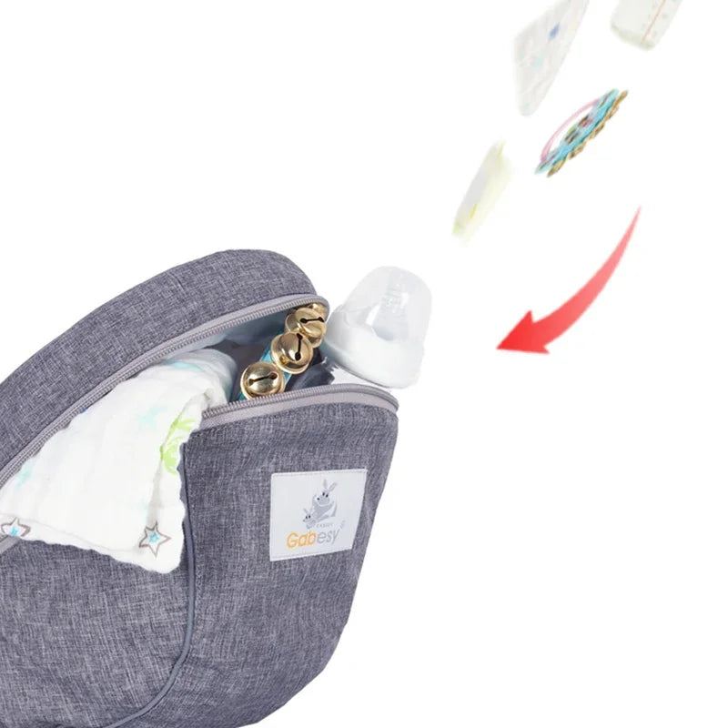 Ergonomic  Carrier Portable   Hip Seat Waist Stool Sling Front Facing Kangaroo  Wrap Carrier For  Gear
