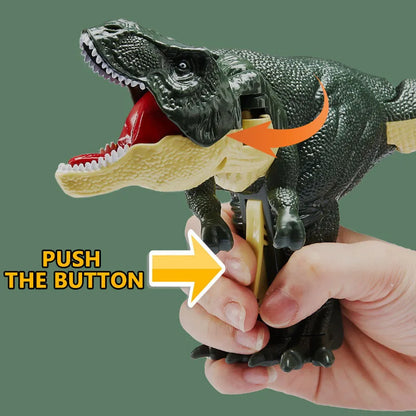 Children Decompression Dinosaur Toy Creative Hand-operated Telescopic Spring Swing Dinosaur Toys Christmas Gifts for Kids