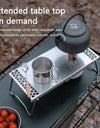 Camping Excursion Table Anti-skid Stainless Steel Mini Table Outdoor Picnic Portable Foldable BBQ Table for Family