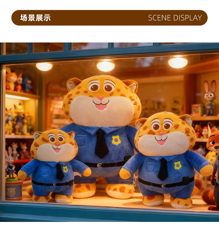 Hot 60cm Cute Kawaii Clawhauser Plush Toy Zootopia Stuffed Doll Soft Pillow Kids Birthday Xmas Gift Soft Animal Doll Play