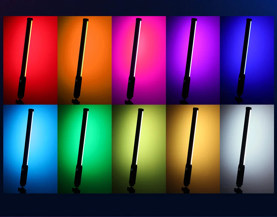 Handheld RGB Colorful Stick Light 19.68 inch Handheld LED Light Wand CRI 95+ 2500K-9000K Photography Studio Lamp