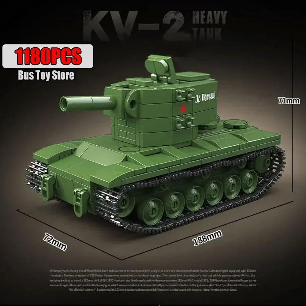 606 Pcs RSO/01 & 37mm Antitank  PaK35/36 WW2 Military SeriesTank Building Blocks  Bricks Model Set Toys for Gifts