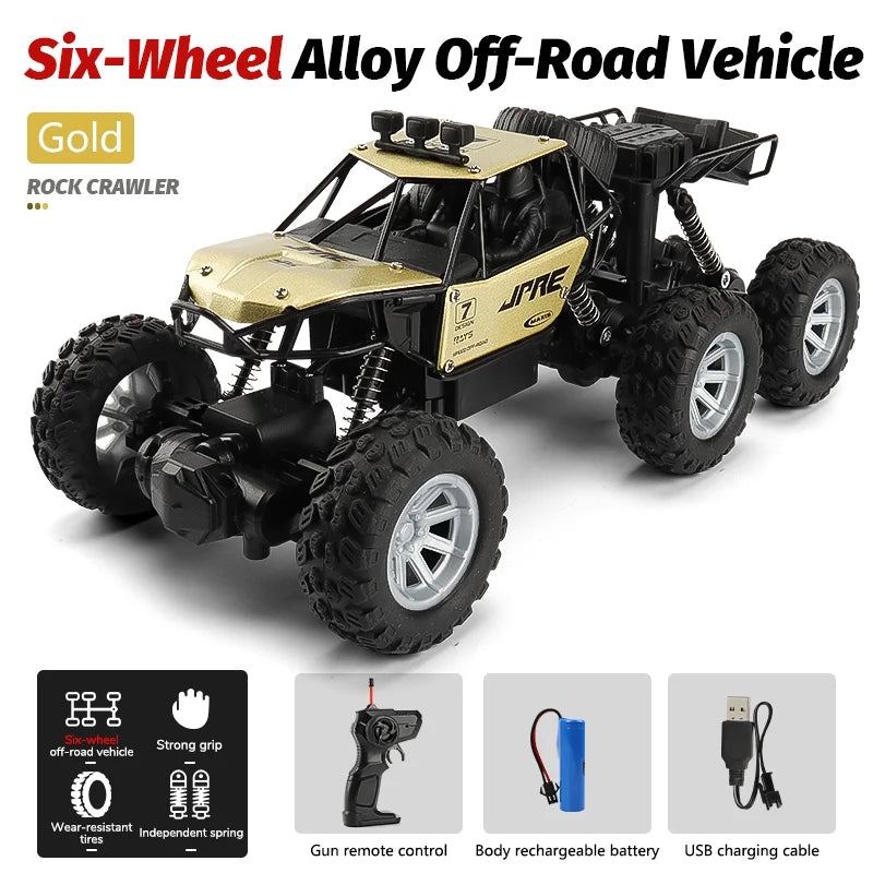 1 to 18 Scale Six Wheel Drive Remote Control Off Road Climbing Truck