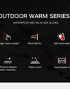 Cycling Gloves Black Women Autumn Winter Warm Touchscreen Nonslip Gloves Motorcycle Gloves Men Outdoor Sports Running