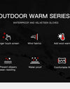 Cycling Gloves Black Autumn Winter Warm Touchscreen Nonslip Bike Gloves Motorcycle Gloves Men Outdoor Sports Running Women