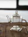 Japanese Style Handmade Heat Resistant Square Glass Teapot With Filter Liner Boiling Flower Tea Pot Kung FuTea Set Teaware