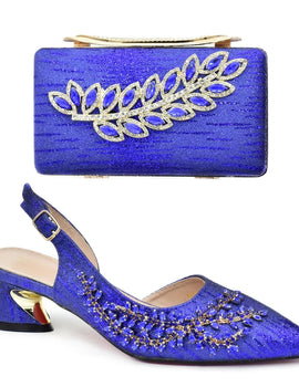 Latest Italian Shoe and Bag Set Designer Plus Size Heels 43 African Women Wedding Shoes Italian Shoes and Bags Matching Set 2025
