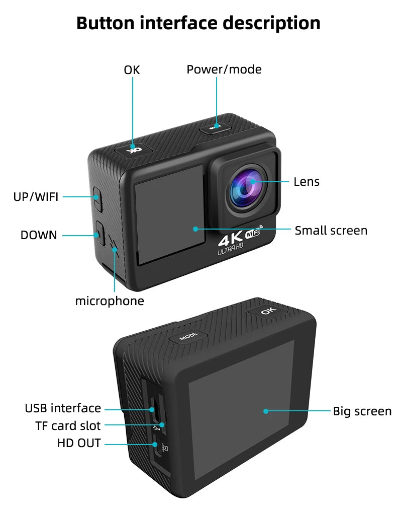 5K Action Camera 4K 60FPS 2