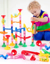 DIY Maze Balls Track Building Blocks Toys For Children Construction Marble Race Run Pipeline Block Educational Toy Game