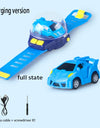 Children's Watch Remote Control Car Electric Alloy Mini Watch Car Parent Child Interaction 2.4G Remote Control Racing Toy Gift