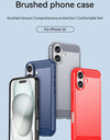For iPhone 16 Case Silicone Carbon Fiber Protector Case For iPhone 16 Pro Max 16 Plus Cover Shockproof Rubber TPU Cover Case