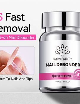 80ml Press-on Nail Debonder Glue Remover for Fake Nail Tips 5S Quick Removal No Harm To Nails And Tips Glue Tools