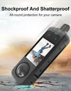 for Insta360 X3 Metal Protective Cage Rig Housing Frame with Sticking Lens Cover / Silicone Lens Cover