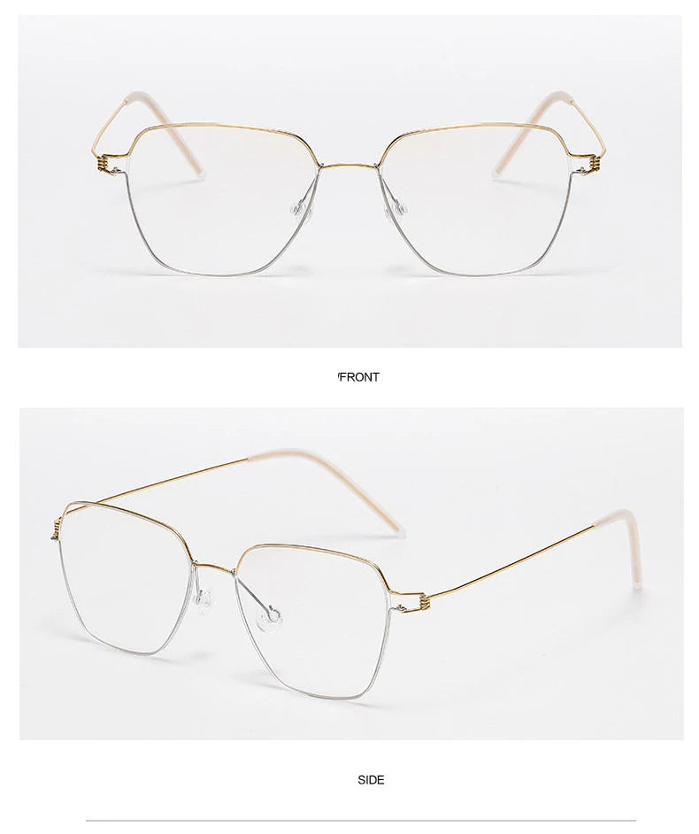 Polygon Titanium Screwless Ultralight Eyeglasses Frame