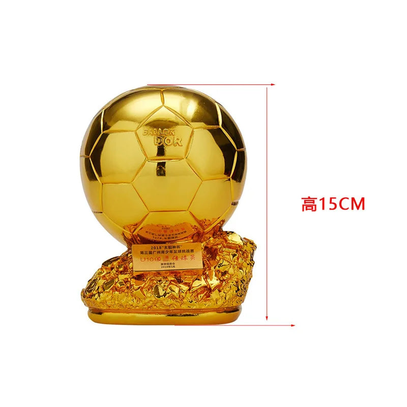 Football Trophy Metal Keychain Soccer Fan Collectible Pendant Gift