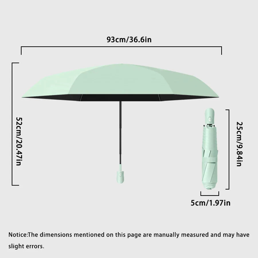 Ultra Lightweight Automatic Folding Umbrella Portable Sun Rain Protection Compact Travel Umbrella