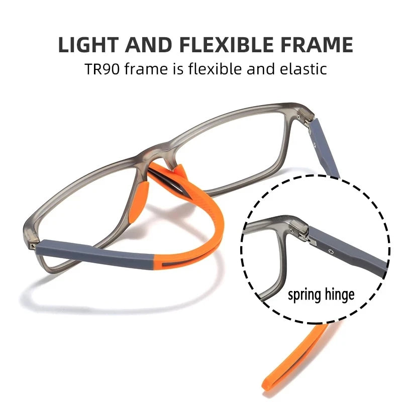 Anti Blue Light Presbyopia TR90 Ultra Light Sports Male Elderly Reading Glasses Anti-skid Presbyopia Glasses