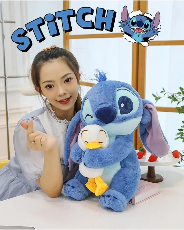 Disney Plush Doll Stitch Lilo Doll Cute Duck Stitch Plush Stuffed Toy Christmas 's Birthday Gift Kawaii Decoration Toys