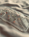 Flower Clear Phone Case for iPhone 16 15 14 Pro Max 15 14 16 Plus Mini Transparent Shockproof Back Cover