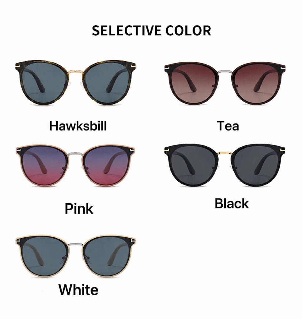 Cat Eye Polarized UV400 Fashion Sunglasses for Women Luxury Ultralight Frame Party Eyewear