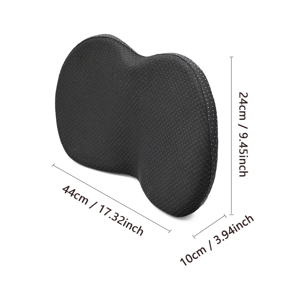 2 In 1 Multifunctional Car Seat Cushion Universal Memory Lumbar Pillow Support Driver Breathable Relief Comfort Chair Car Seat