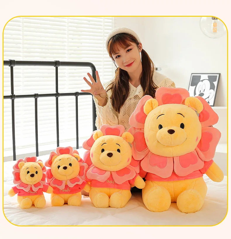 Sunflower Fairy Strawberry Bear Plush Stuffed Doll Toy
