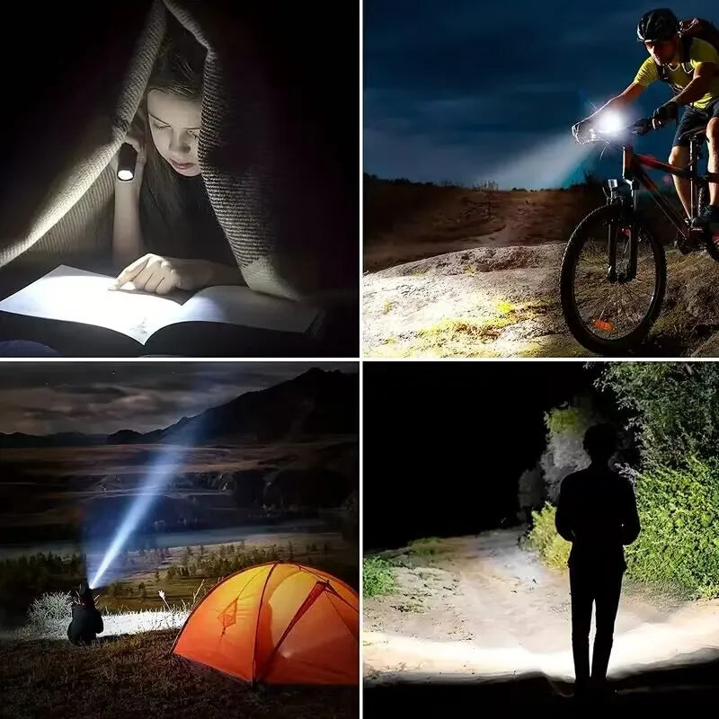 7 LED Rechargeable Multi Colour Mini Flashlight